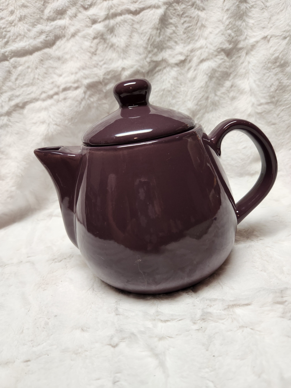 California Pantry Ceramic Plum Teapot with Lid